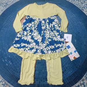 NWT Kickee Pants Peacock Tree Canopy Romper " 10-Year Anniversary" Size 3–6 Mon